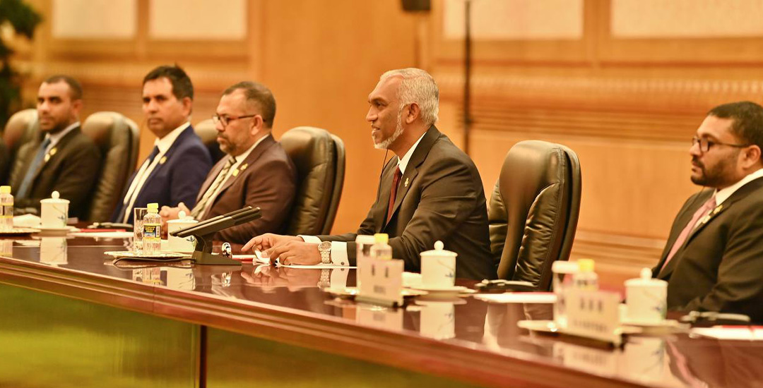 The Maldives and China hold official talks