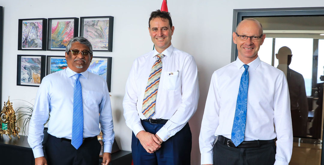 State Minister Ahmed Khaleel meets with Australia’s Department of Foreign Affairs and Trade’s First Assistant Secretary