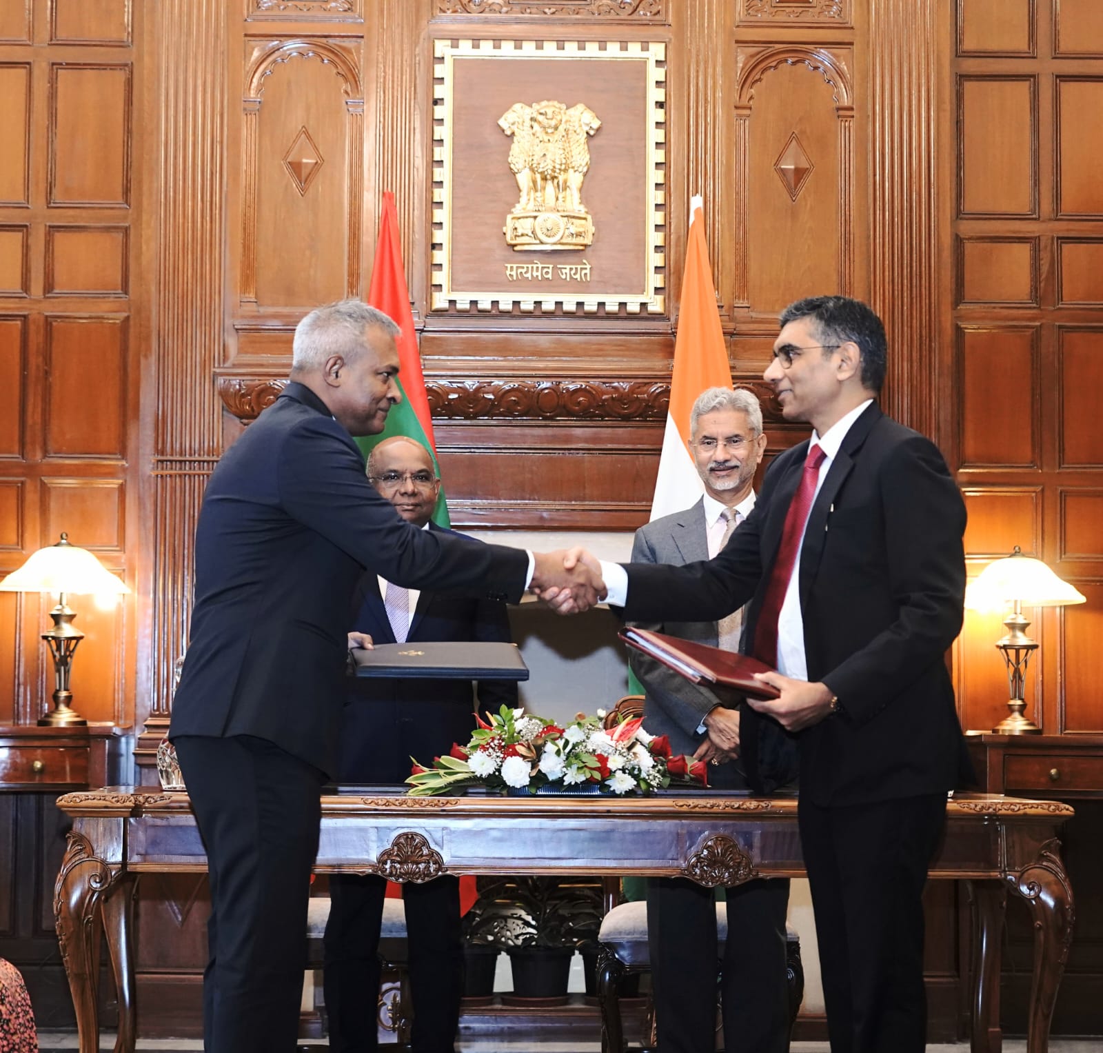 Ceremony held to exchange Memorandums of Understanding between Maldives and India